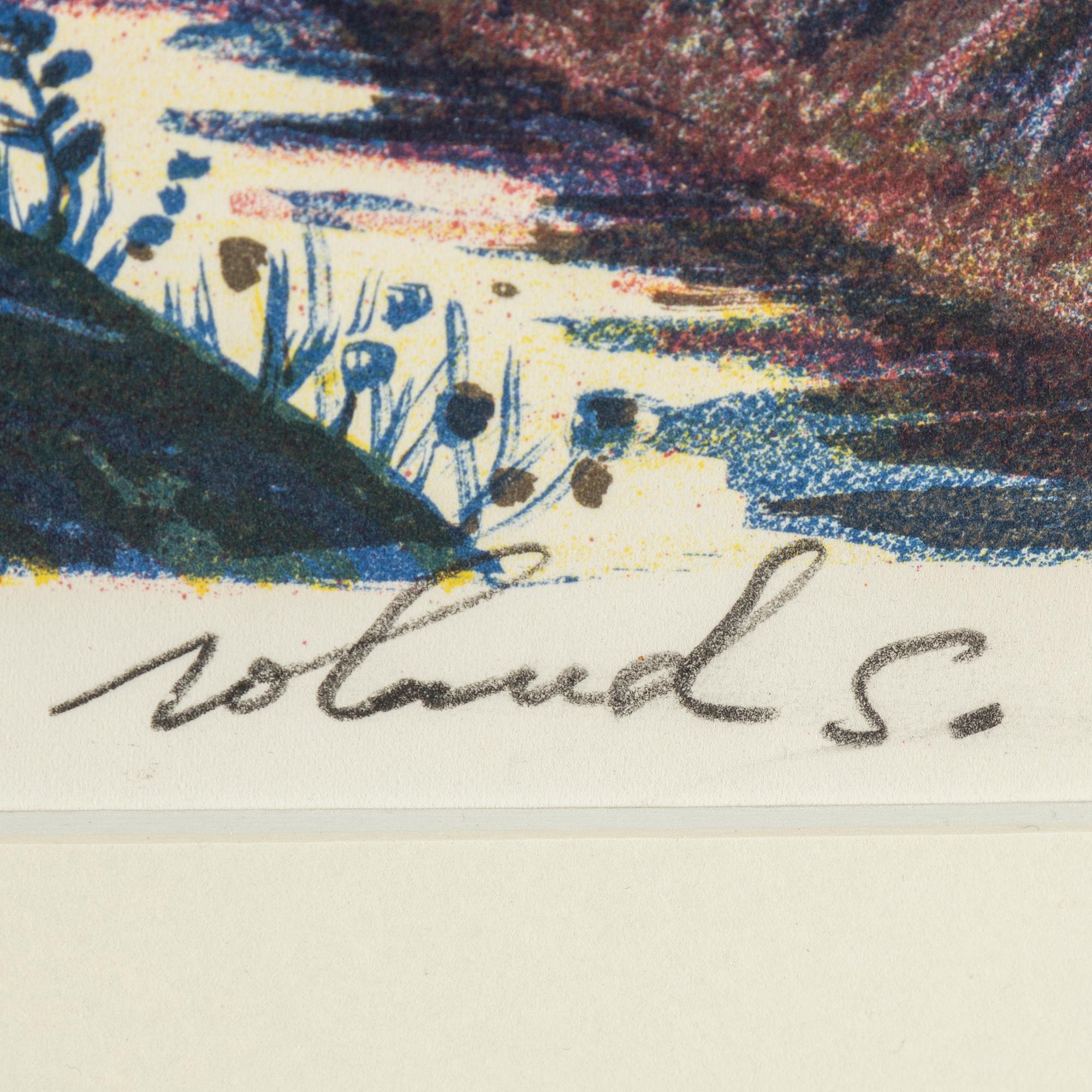 ROLAND SVENSSON, colour lithograph. Signed and numbered p.t.