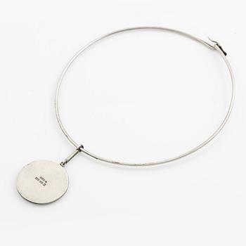 Sigurd Persson, Pendant necklace, parcel gilt sterling silver, Stockholm 1990.