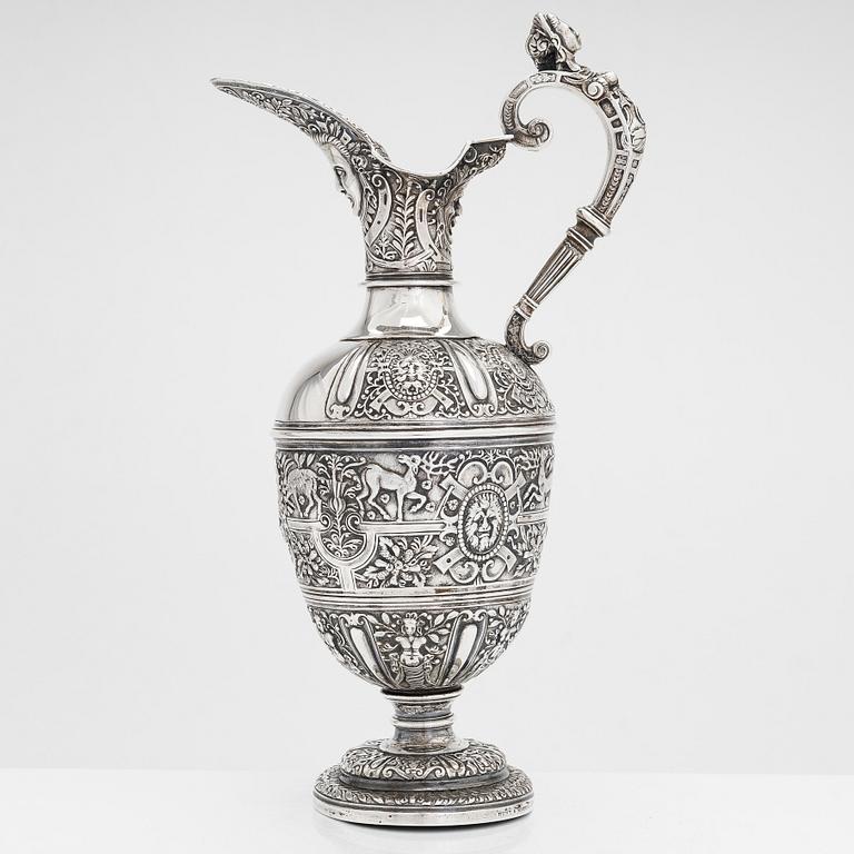 Vinkanna, sterling silver, London 1885, av Robert Roskell, Alan Roskell & John Mortimer Hunt.