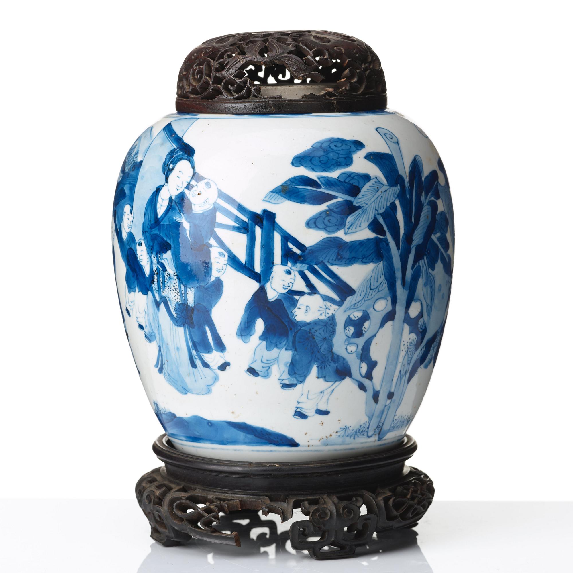 BOJAN, porslin. Qingdynastin, Kangxi (1662-1722).