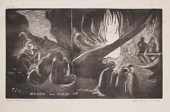 Paul Gauguin, "Mahna No Varua Ino" (The Devil Speaks).