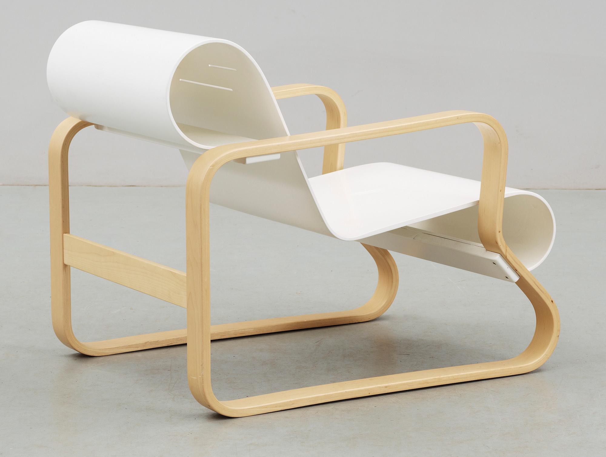 FÅTÖLJ, modell 41, "Paimio", Alvar Aalto för Artek, Finland, 1992.