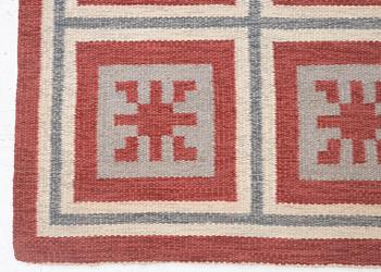 Anna-Greta Sjöqvist, a carpet, flat weave, c. 240 x 130 cm, signed AGS.