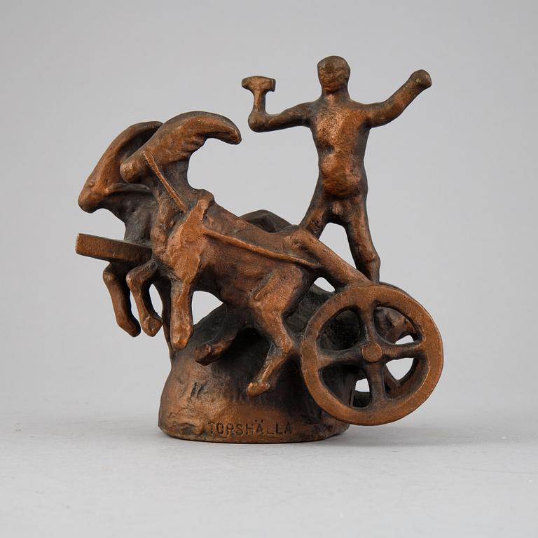 Allan Ebeling, skulptur, brons, signerad och daterad -67.