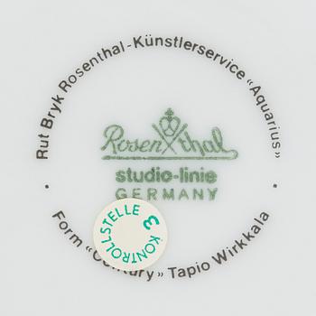 Tapio Wirkkala & Rut Bryk, a 27-piece 'Aquarius' tea/ coffee set for Rosenthal Studio-Linie, Germany 1983-84.