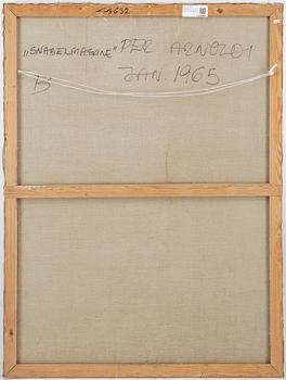 PER ARNOLDI, Akryl på duk, signerad Per Arnoldi och daterad jan 1965 a tergo.