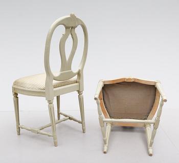 STOLAR, 6 st, gustaviansk stil, 1900-talets första hälft.