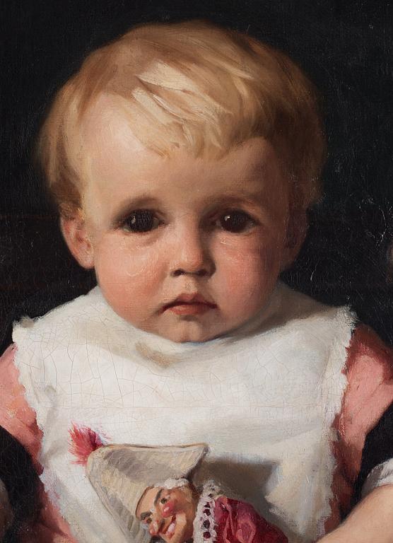 Albert Edelfelt, Barnporträtt föreställande konstnären Berndt Lindholms son Ragnar.