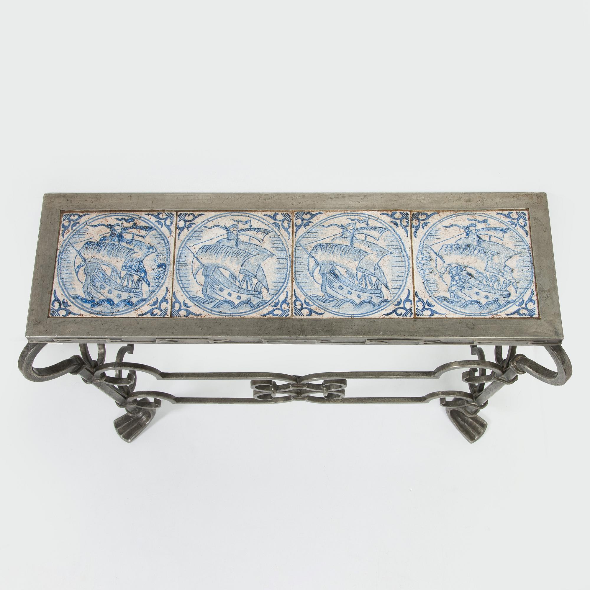 Emil Cedercreutz, spegel samt konsolbord, Taidetakomo Antti Hakkarainen 1930-tal.