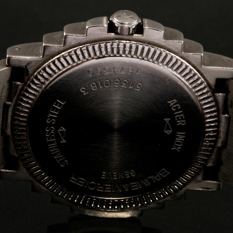 ARMBANDSUR, stål,  Baume & Mercier, 1900-talets slut.