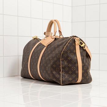 VÄSKA / WEEKENDBAG, "Keepall 50 Bandoulière", Louis Vuitton.