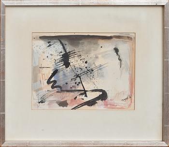 BRAM BOGART, akvarell på papper, signerad o daterad '56.