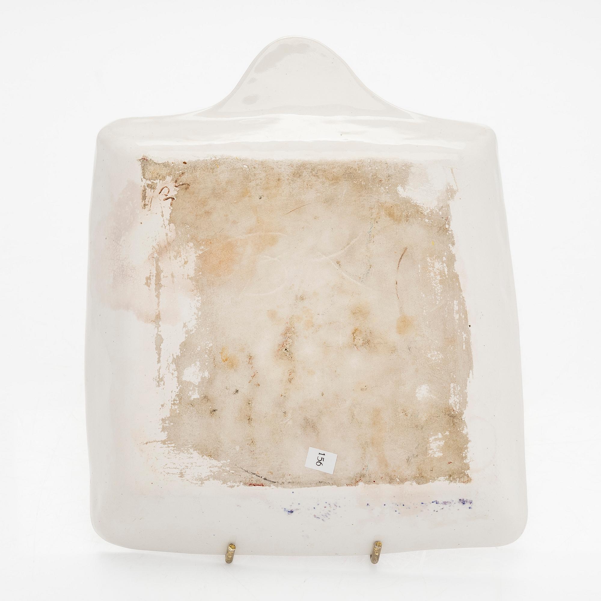 Birger Kaipiainen, a ceramic decoration dish, signed BK ARABIA.