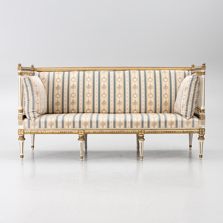 Soffa, sengustaviansk, 1700-talets slut.