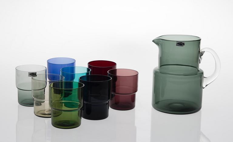 SAARA HOPEA, JUICE SET. Nuutajarvi, designed in1952.