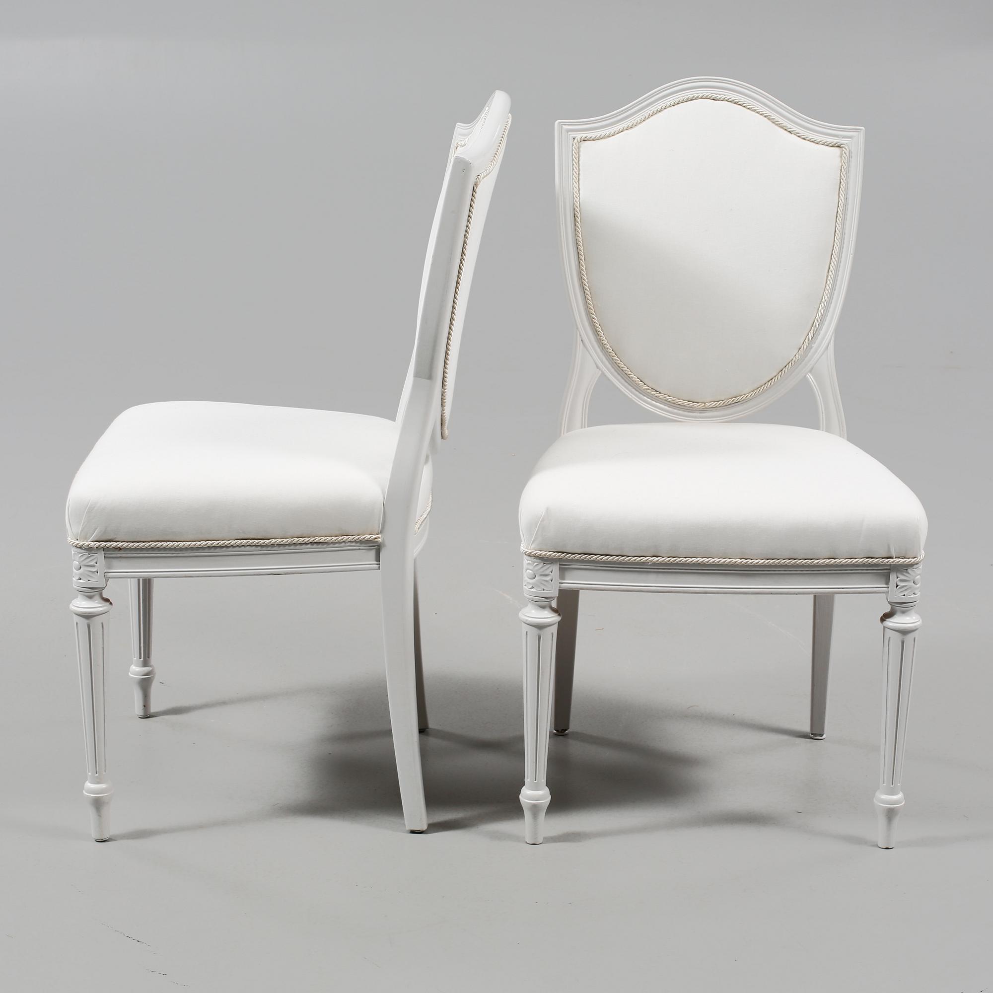 MATSALSGRUPP, 13 delar, gustaviansk stil, 1900-talets andra hälft.