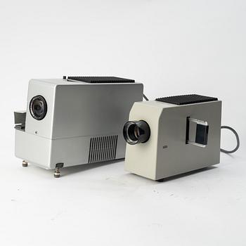Dieter Rams, Robert Oberheim m. fl. projektorer samt blixtar, 8 delar, Braun.