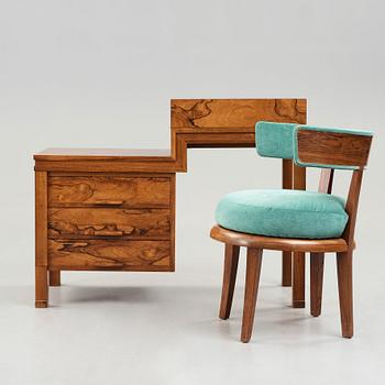 Carl Hörvik, a desk with chair, Nordiska Kompaniet, Sweden, ordered for the 1930 Stockholm Exhibition.