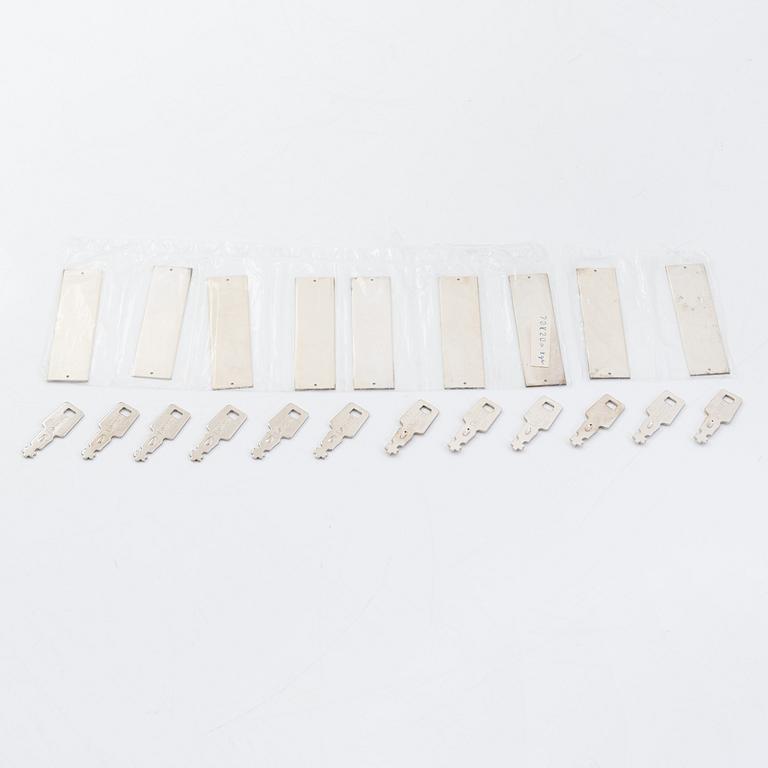 A 72-piece sterling silver cutlery set, 'Diplomat', Kultateollisuus Turku 1978. In three original boxes.