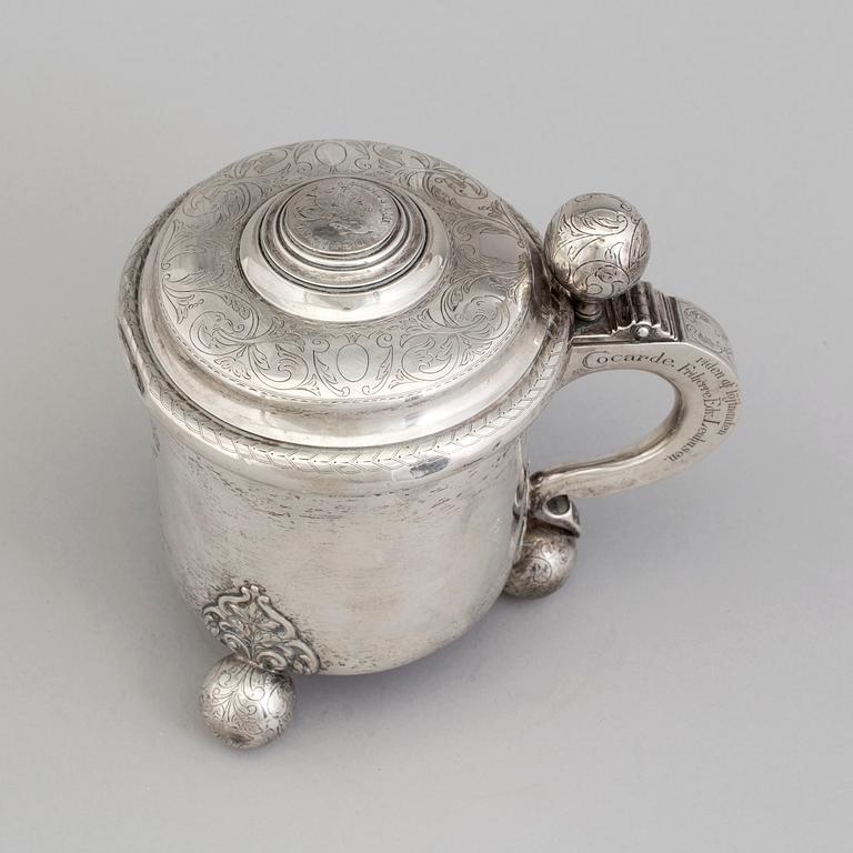 A silver cup by CG Hallberg, Stockholm, 1896.