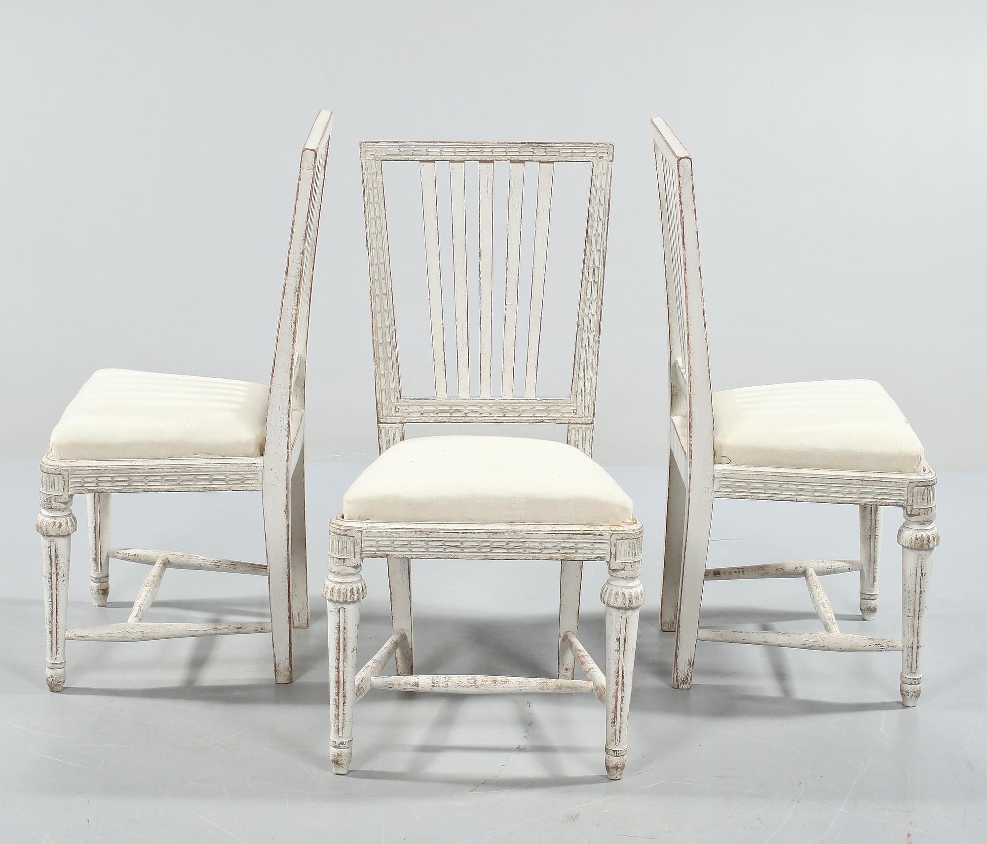 STOLAR, 3 st, gustaviansk stil, 1900-talets första del.