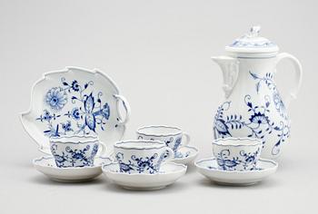 SERVISPORSLIN, 6 delar, Meissen, 1900-tal.