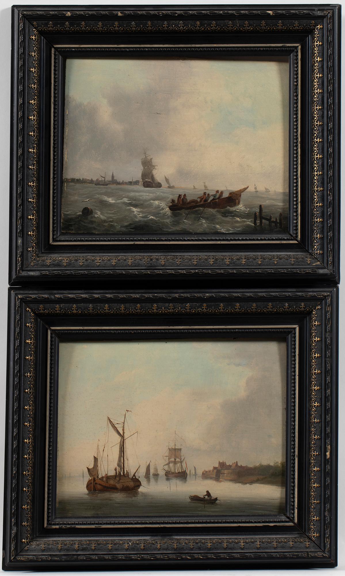 Okänd konstnär, 2 st, sannolikt England, 1800-tal.