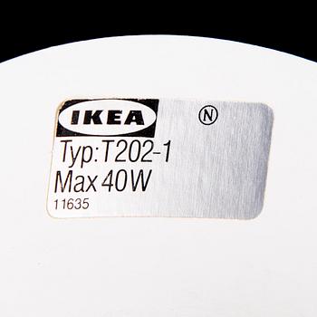 IKEA, TAKLAMPOR, 2 ST, "Duett", modellen formgiven av Bent Boysen för Ikea 1983.