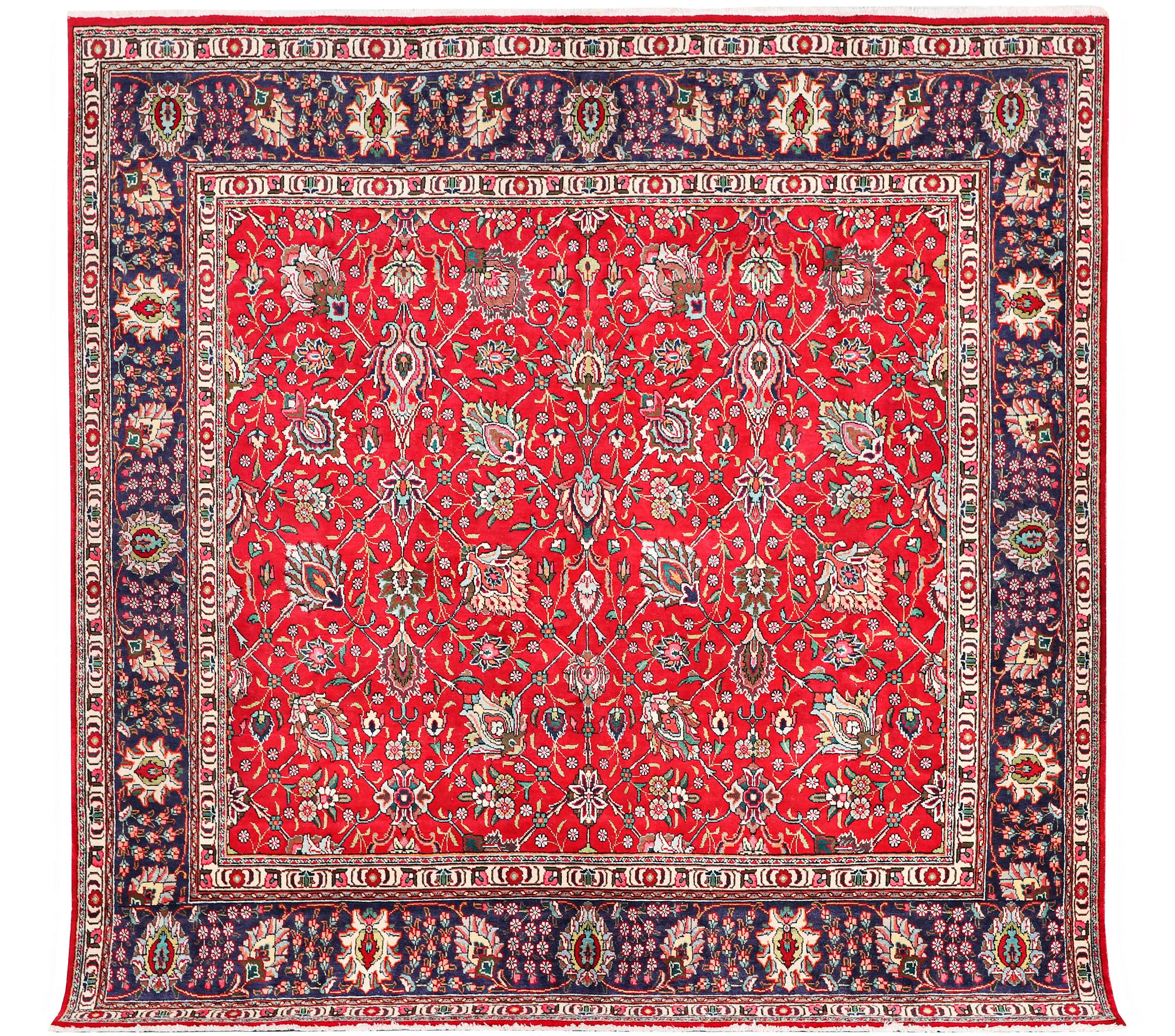 A Tabriz carpet, c. 302 x 294 cm.