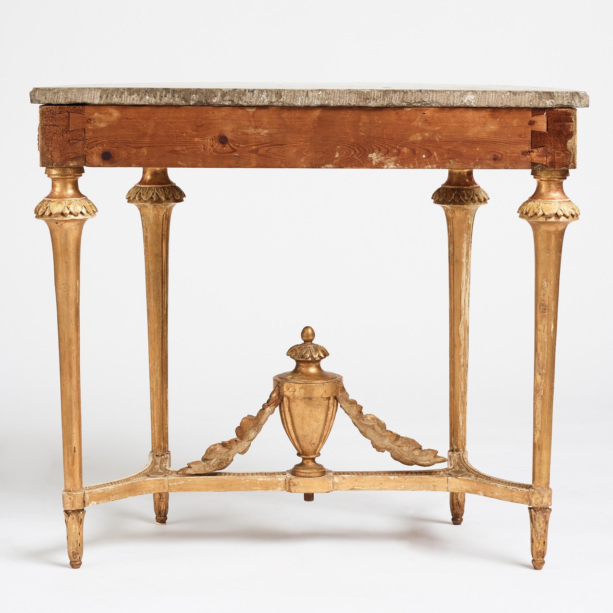 Konsolbord, Stockholmsarbete 1700-talets andra hälft, Gustavianskt.