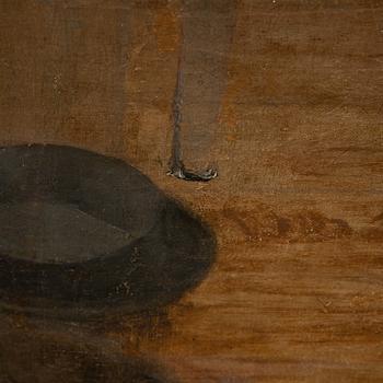 Unknown artist, 19/20th century, oil on relined canvas, unsigned.