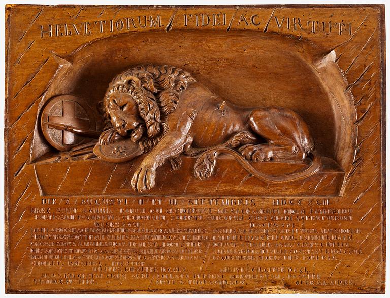 BERTEL ALBERTO THORVALDSEN, skulpterad relief.