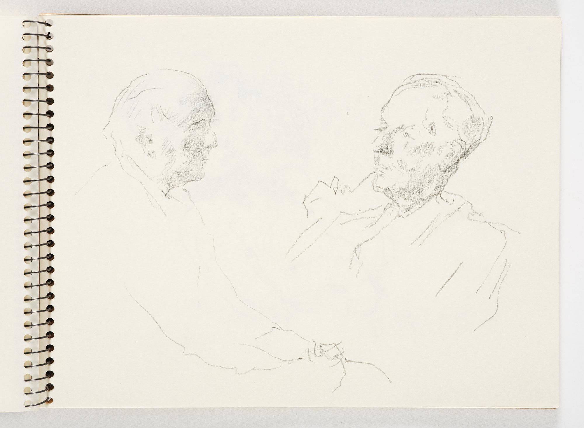 Lotte Laserstein, 4 skissböcker med blyertsteckningar.