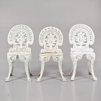 TRÄDGÅRDSSTOLAR, 3 st, 1900-talets slut.