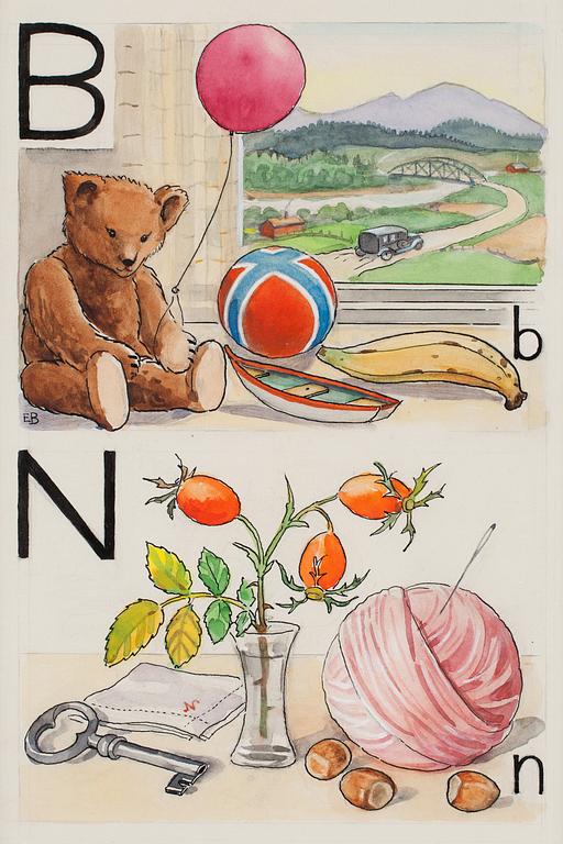 Elsa Beskow, "B-björn och N-nypon".