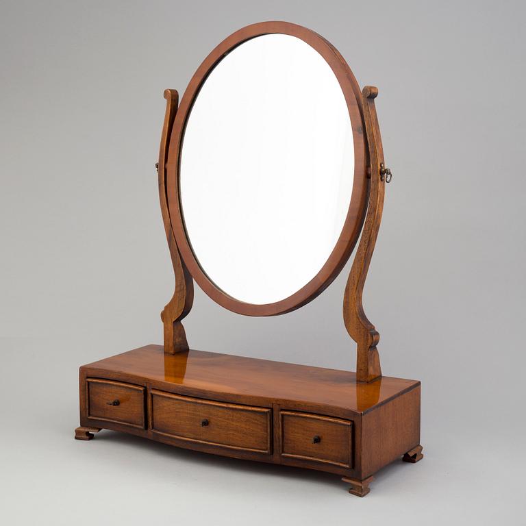 A yew table mirror, 20th century.
