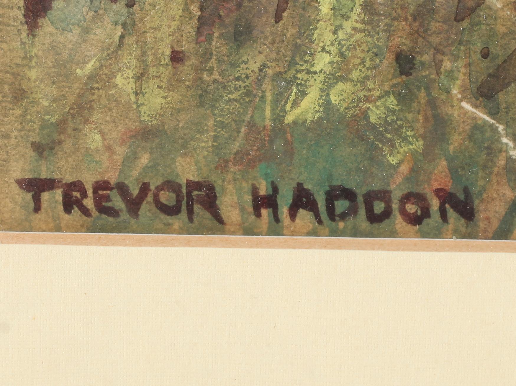TREVOR HADDON, akvarell, signerad.