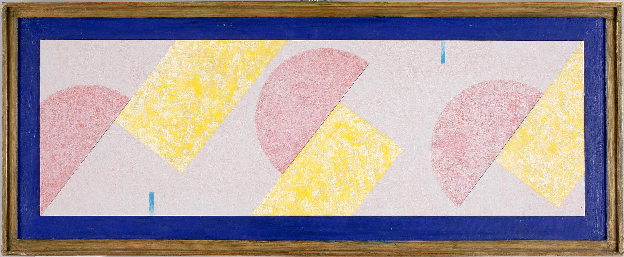 OKÄND KONSTNÄR, olja på pannå, 1900-talets mitt.