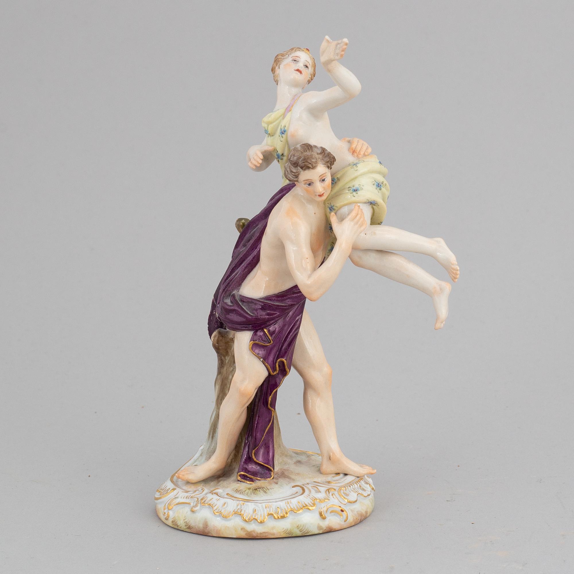 A Meissen porcelain figurine group, late 19th century.