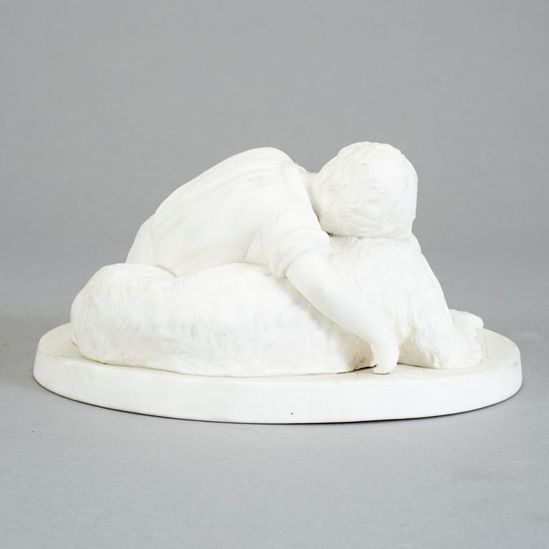 FIGURIN, parian. Gustavsberg, Adele Rudenschiöld. Omkring 1900-talets första kvartal.