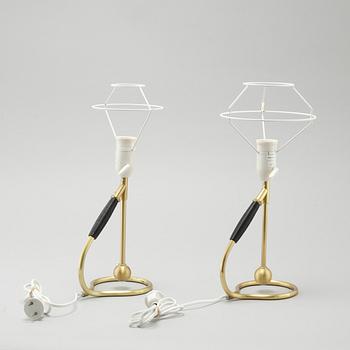 A pair of table lamps from Le Klint, second half of the 20th century.