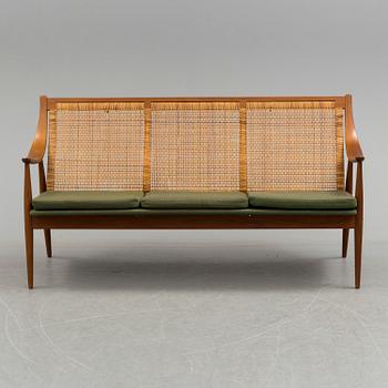 A Orla Mølgaard-Nielsen and Peter Hvidt sofa and armchair model FD 146 from France & Son, Denmark, 1950s.