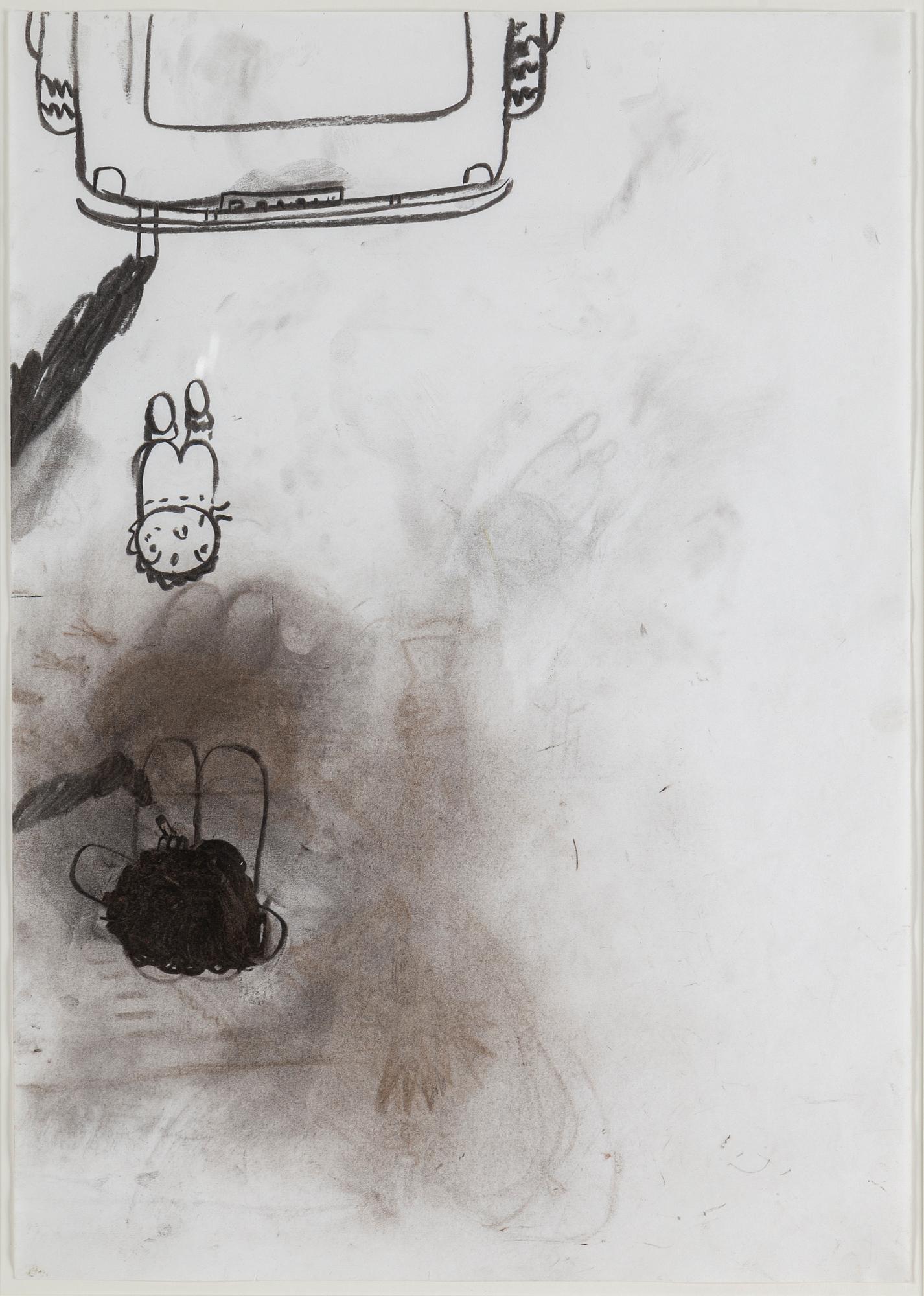 HELENE BILLGREN, drawing executed in the 1990's.