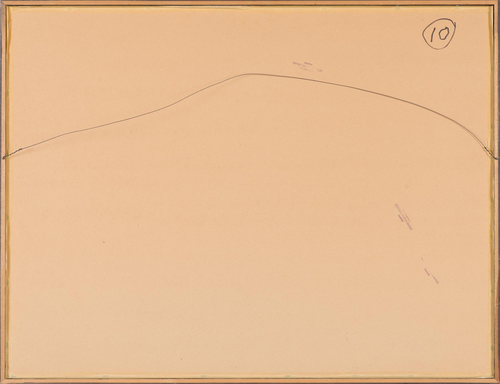 Nandor Mikola, watercolour, signed and dated 1980.