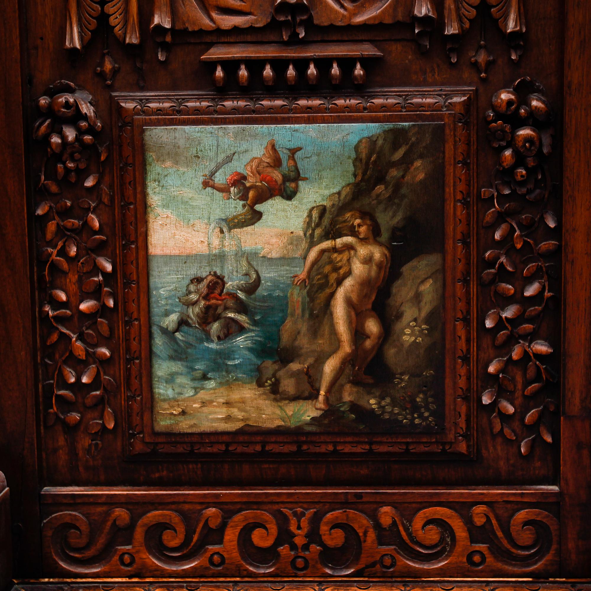 SKÅP, Sydeuropa, barockstil, 1800-tal, delvis äldre delar.