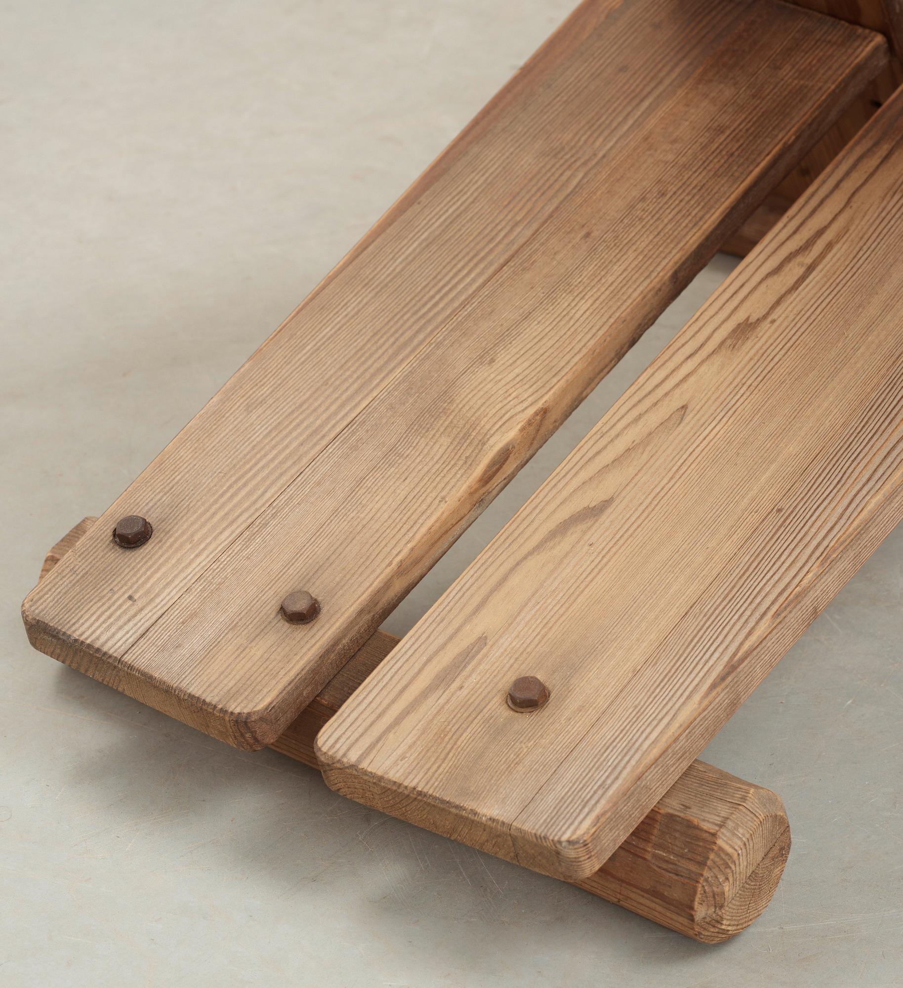 An Axel Einar Hjorth 'Utö' pine easy chair, Nordiska Kompaniet, 1930's.