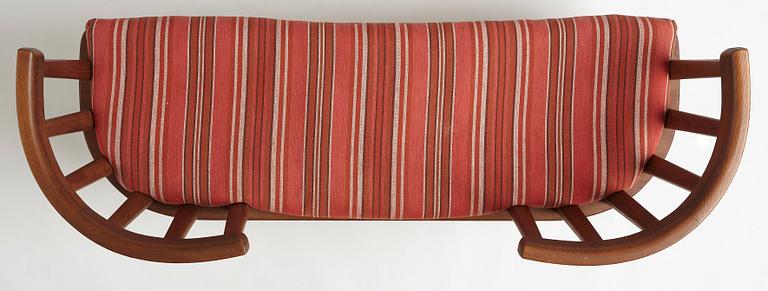 Axel Einar Hjorth, a stained pine sofa 'Utö', Nordiska Kompaniet 1930s.