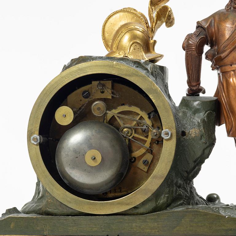 A mantel clock, France, early 20th Century.