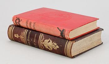 KOKBÖCKER, 2 vol, bla "Kok-konsten som vetenskap och konst..." av Ch. Em. Hagdahl, Stockholm 1896.