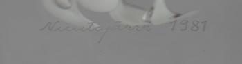 ÅRSKUB 1981, glas, signerad Oiva Toikka Nuutajärvi, 780/1000.